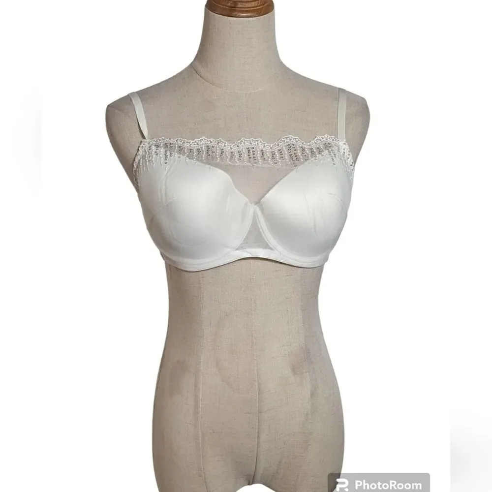 Natori Private Luxuries White Bra Top